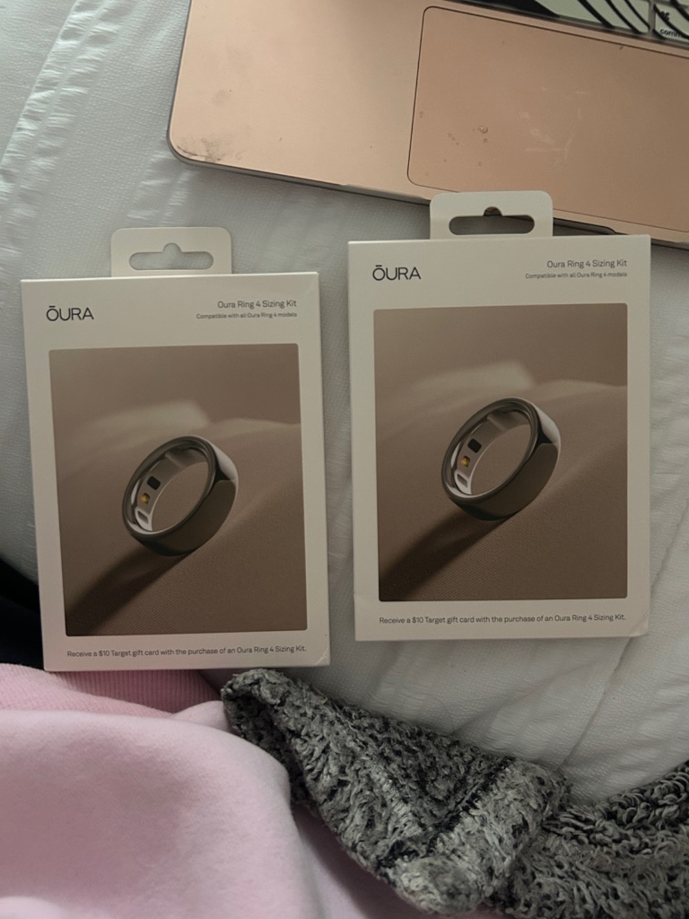 2 Oura Ring Sizing Kits - Beige Packaging